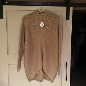 Mock Neck Tunic Sweater